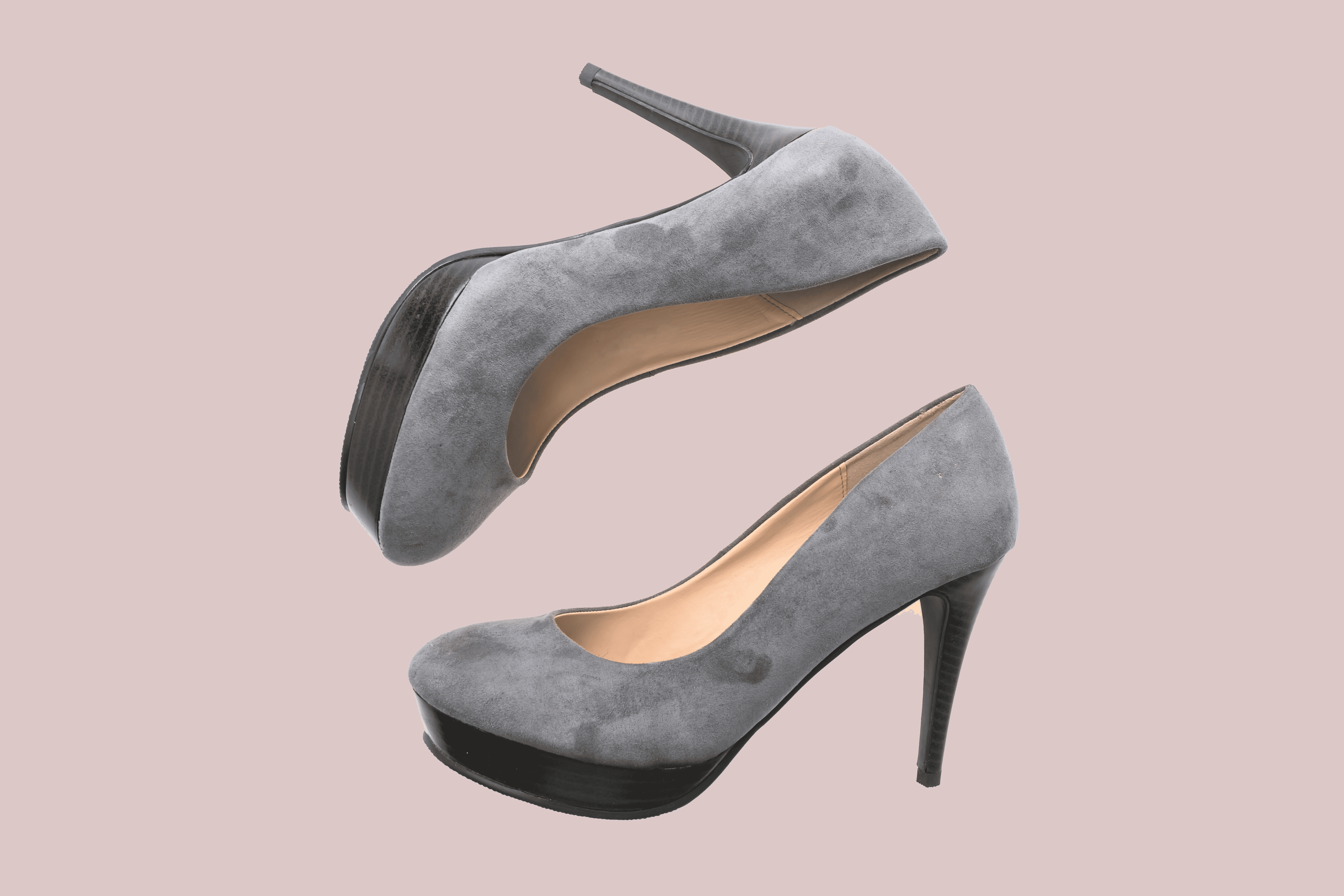 grey shoes with green dress