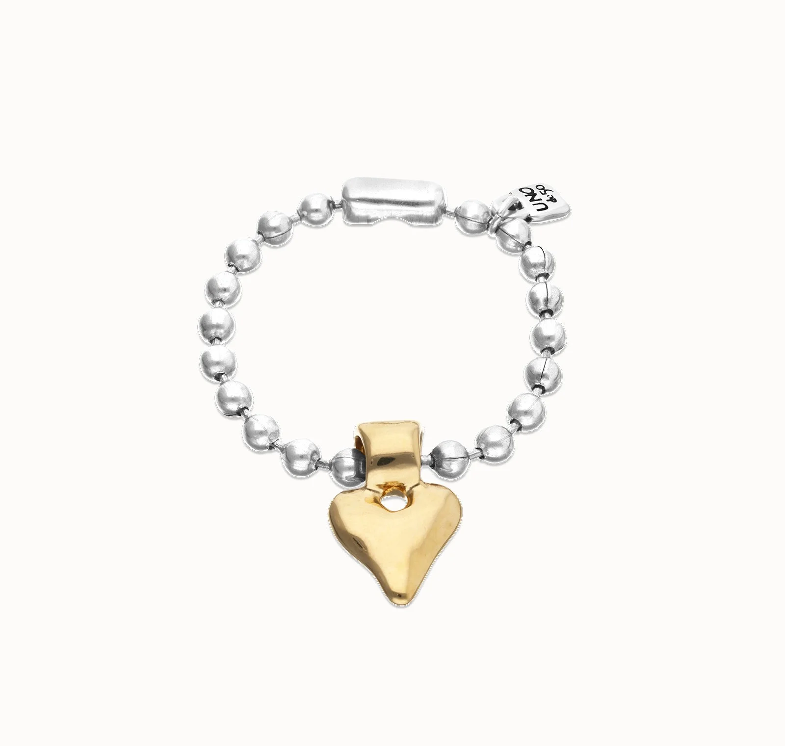 Bead Bracelet with Heart Detail