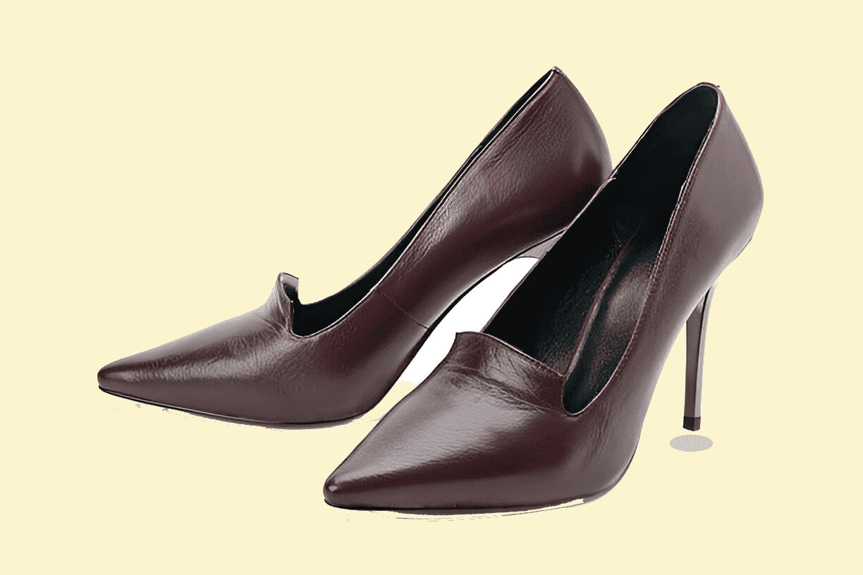 brown shoes with green dress